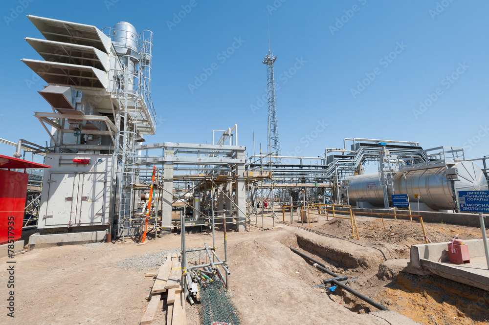 Construction of oil pumping station