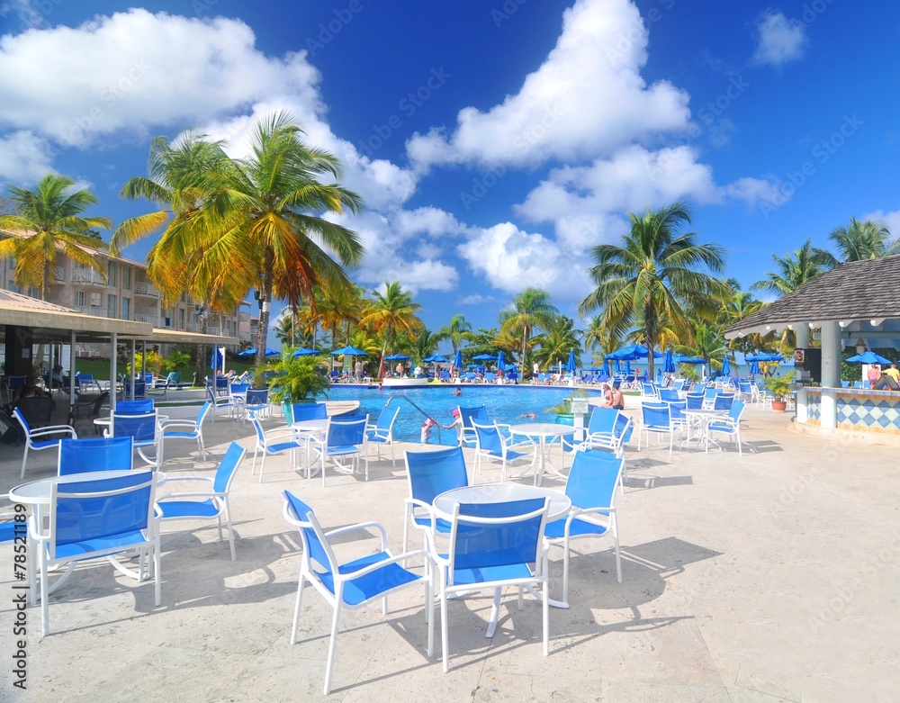 Exotic resort in Caribbean