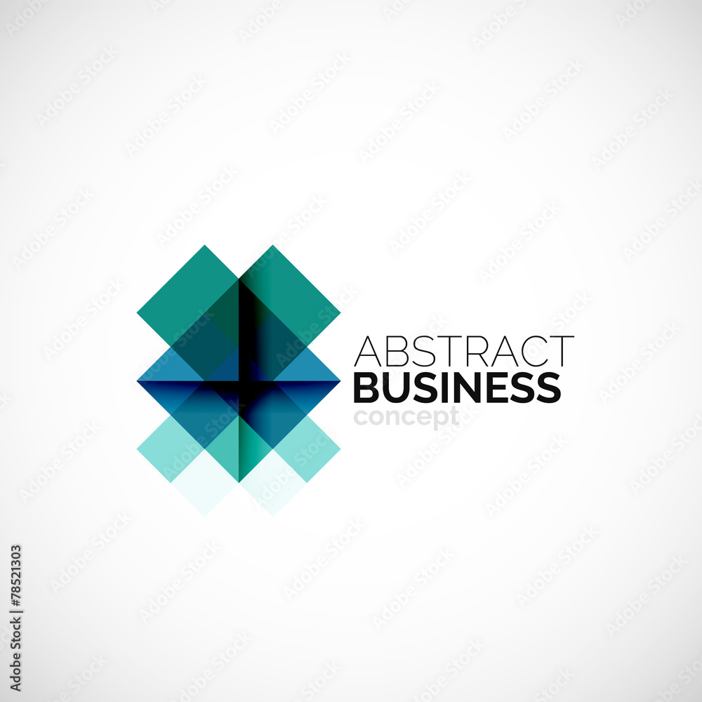 Square concept, company logo design element Square concept, company logo design element