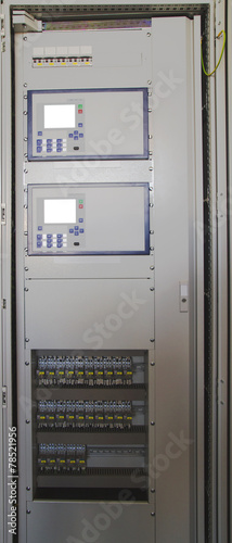 Command panel in modern electrical substation