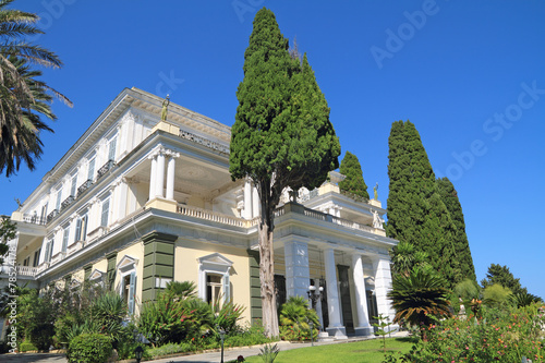 Achillion palace in Corfu, in Corfu - Greece photo