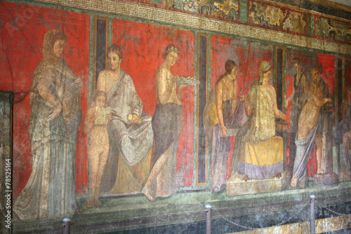 Pompeii fresco, Naples (Italy)