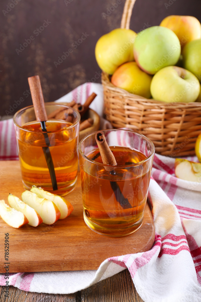 still life with apple cider and fresh apples on wooden table still life with apple cider and fresh apples on wooden table