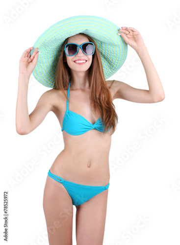 Beautiful young woman in sw...