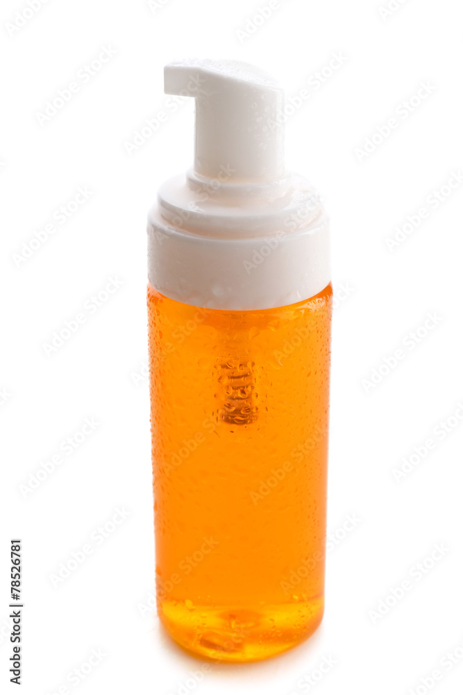 Cosmetic bottle isolated on white Cosmetic bottle isolated on white