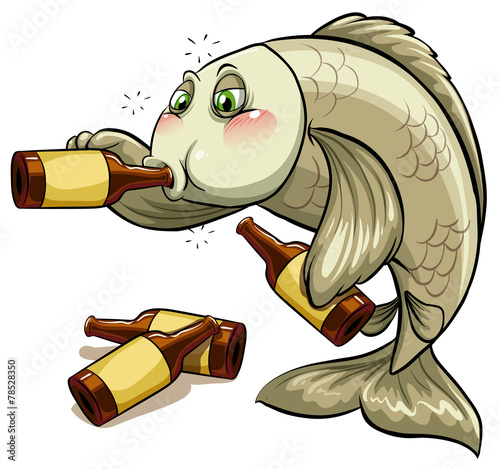 A drunk fish