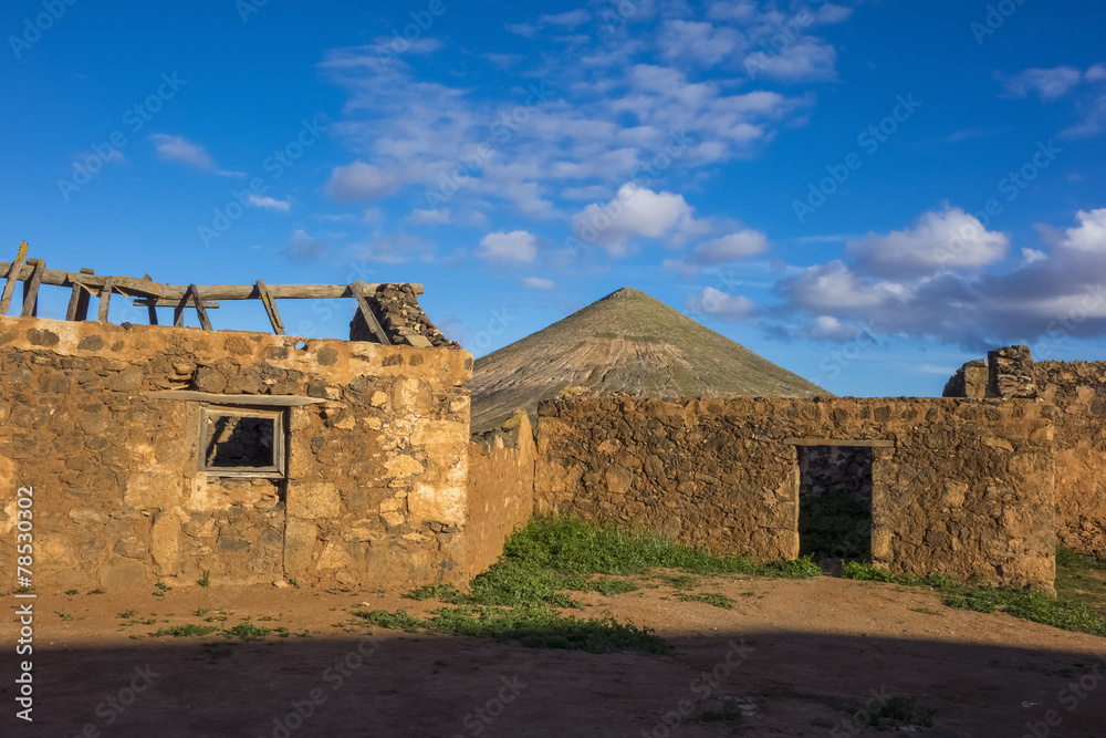 Ruin La Oliva Fuerteventura  Canary Islands Spain