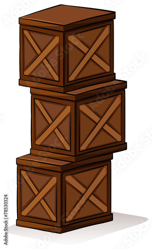 A pile of crates