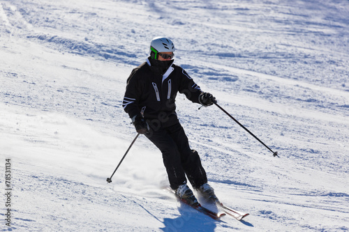 Skier at mountains ski resort Bad Gastein - Austria