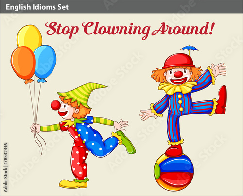 Playful clowns