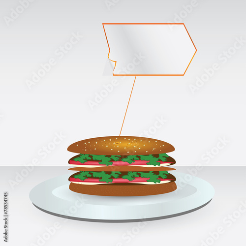 Vector hamburger