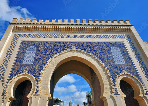 The blue gate, Fes photo