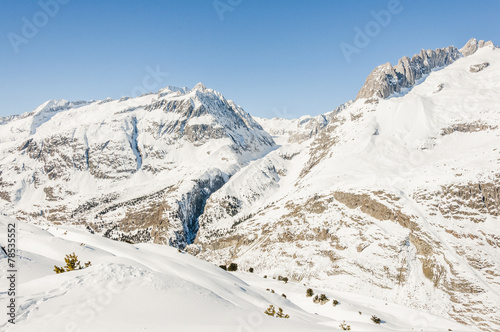 Riederalp, Belalp, Dorf, Alpen, Wallis, Winter, Schweiz