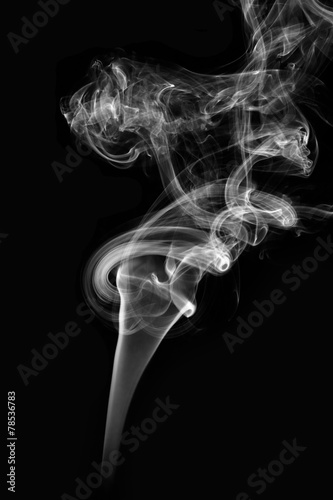 the image of smoke on black background
