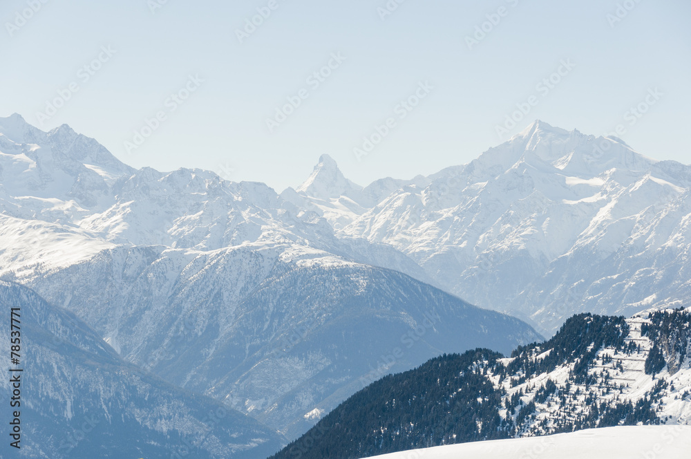Riederalp, Dorf, Alpen, Wallis, Wintersaison, Schweiz