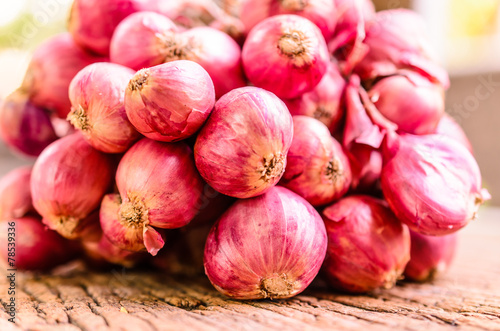 a group of red onion,shallot
