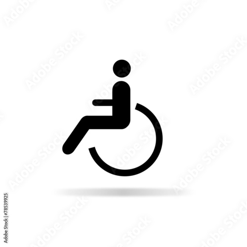 Disability icon - vector illustration