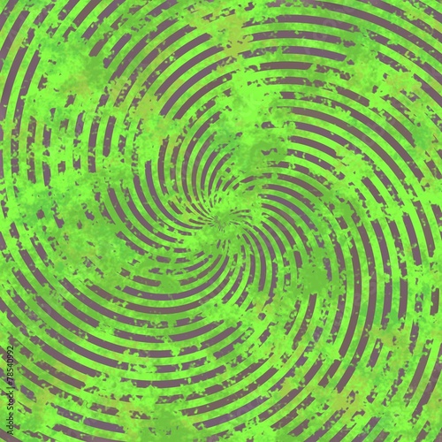 Brown swirl on green background