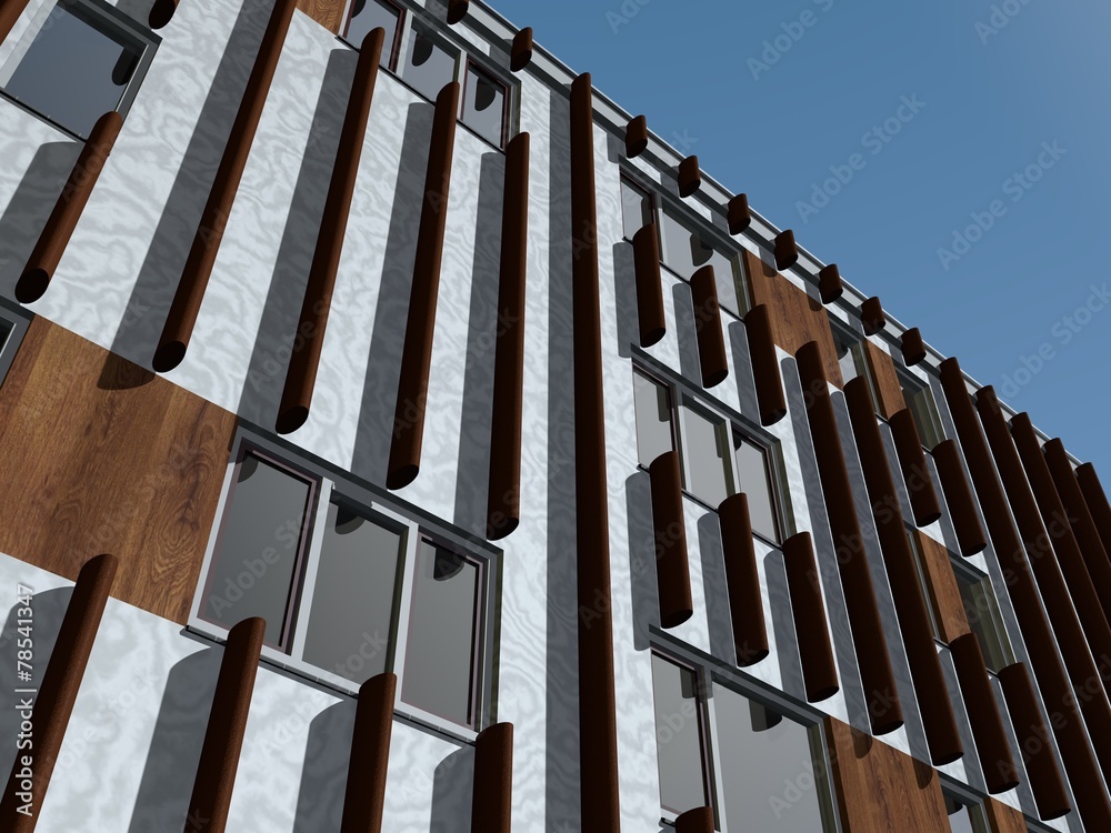 Obraz premium Perspectief gebouw