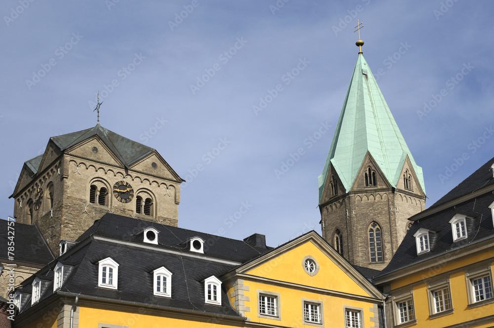Fototapeta premium Abteikirche St. Ludgerus in Essen-Werden, Deutschland