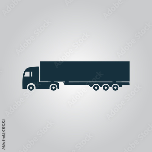 Vector detailed trucks silhouettes