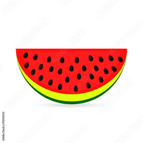 watermelon on white background