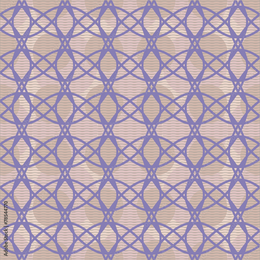 Naklejka premium Elegant seamless pattern of interlacing curves