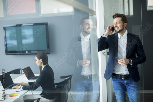 Young man in the office