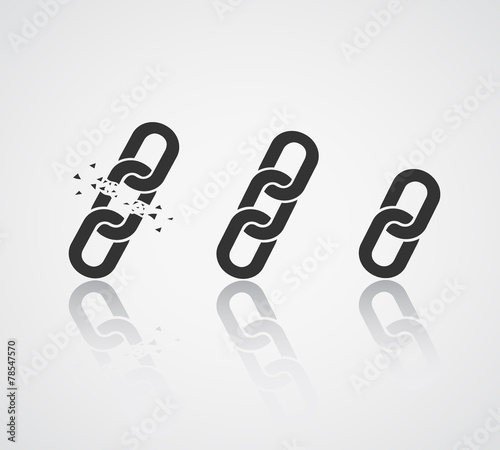 Chain Icon Collection. Link Symbol