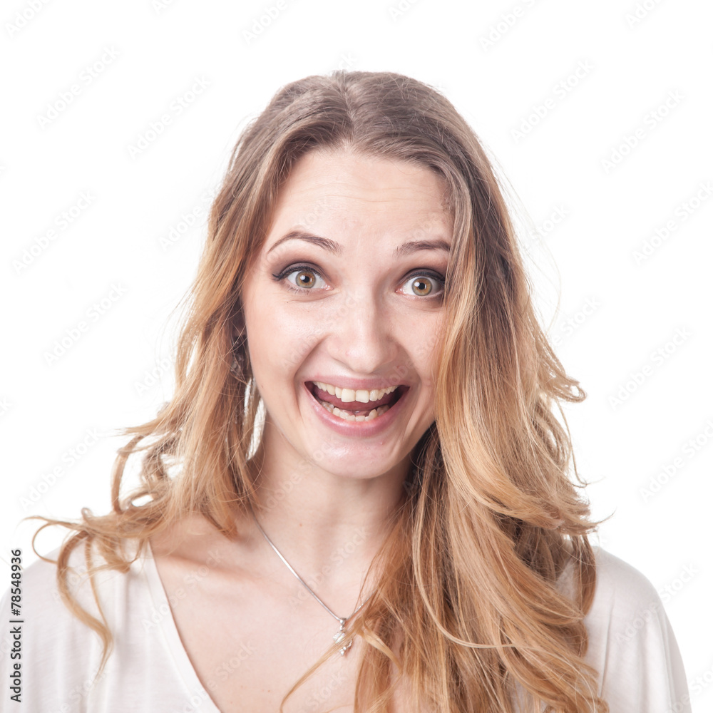 Girl playing various emotions in studio Girl playing various emotions in studio