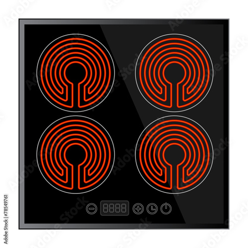 Kitchen - ceramic hob, household appliances