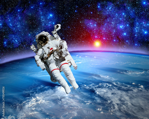 Fototapeta Naklejka Na Ścianę i Meble -  Astronaut Spaceman Outer Space