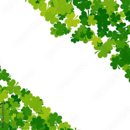 St. Patrick s day background in green colors with place for text