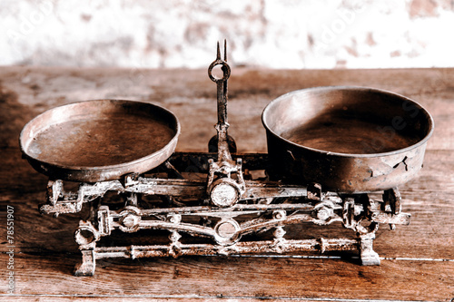Old Antique weight measuring and kitchen goods weighing