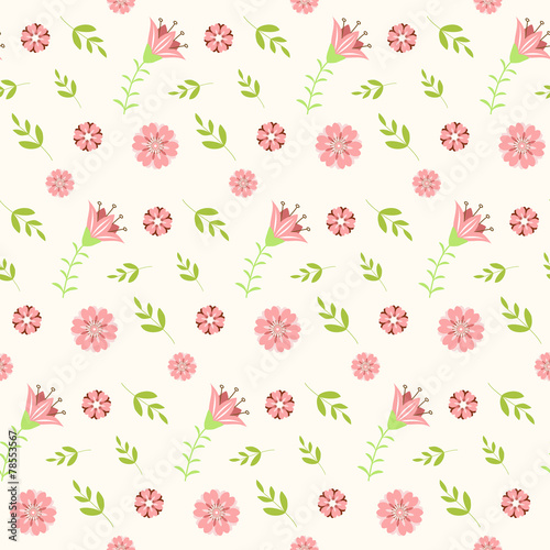 Wallpaper Mural Seamless with flowers Torontodigital.ca