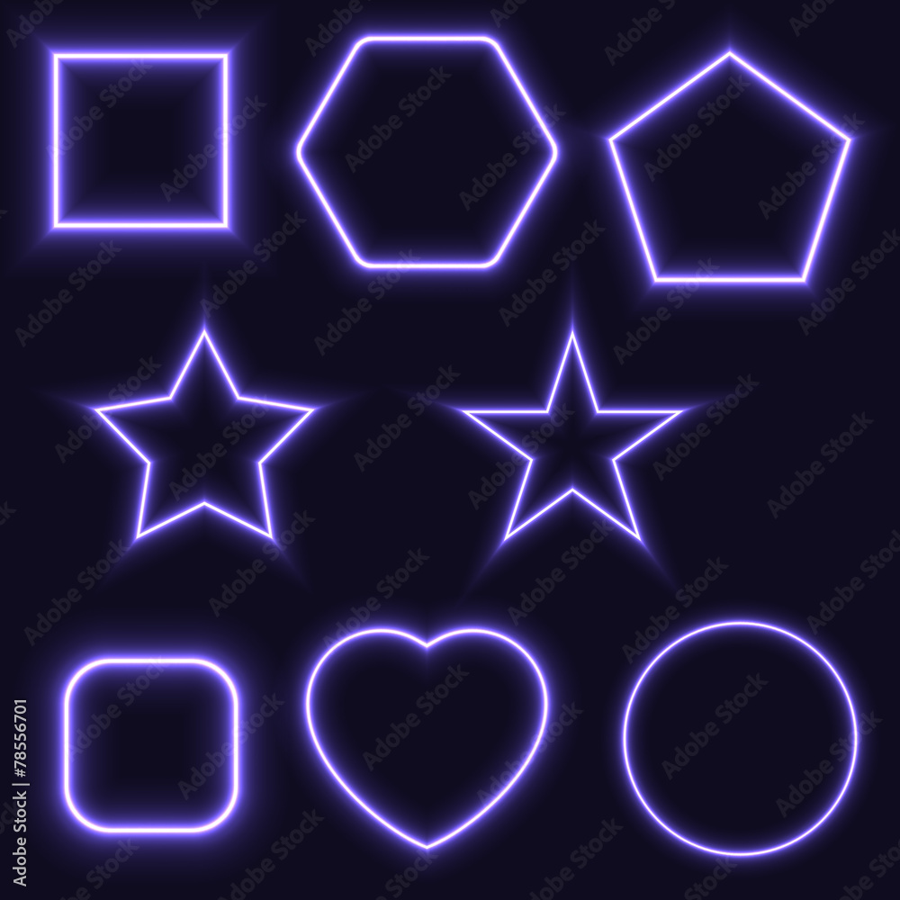 Obraz premium glowing shapes