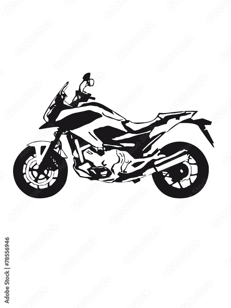 Obraz premium motocykl okrągły