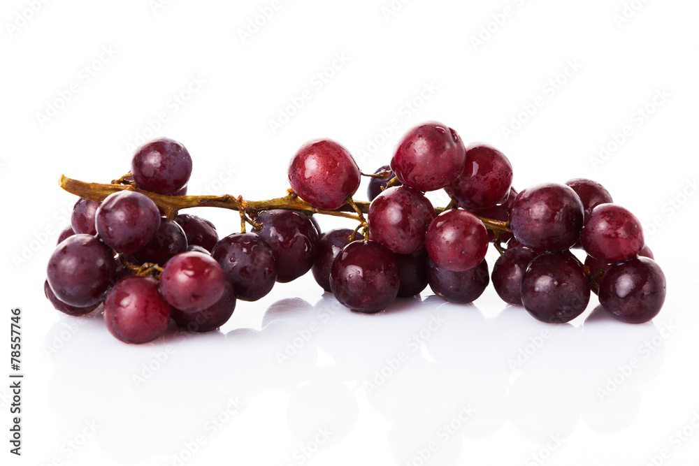 Fototapeta premium red grape isolated on white