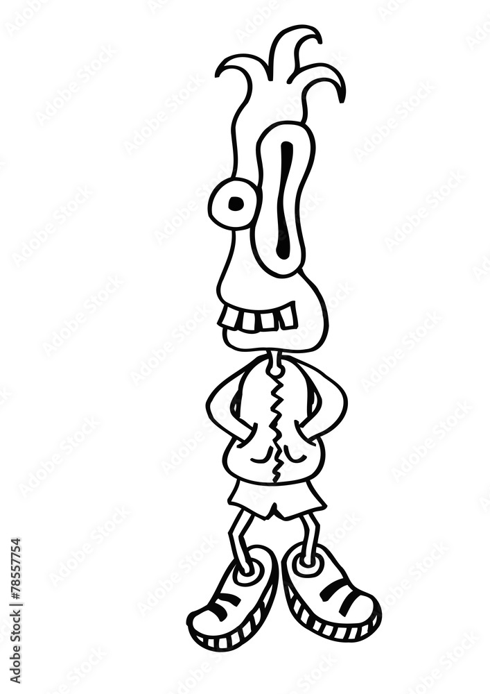 Cartoon funny character Cartoon funny character