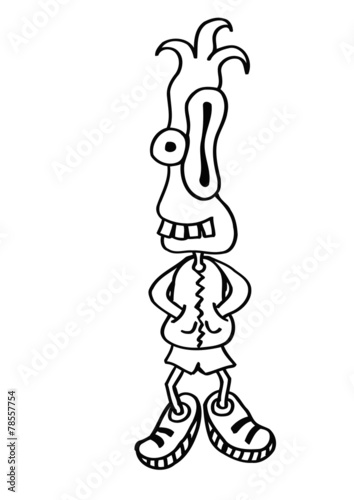 Cartoon funny character