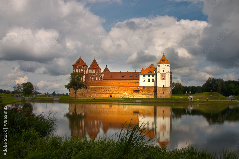 Le château de Mir , Biélorussie. Patrimoine Mondiale de l'UNESCO