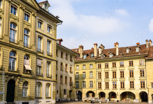 Buildings in the city center of Bern - Switzerland