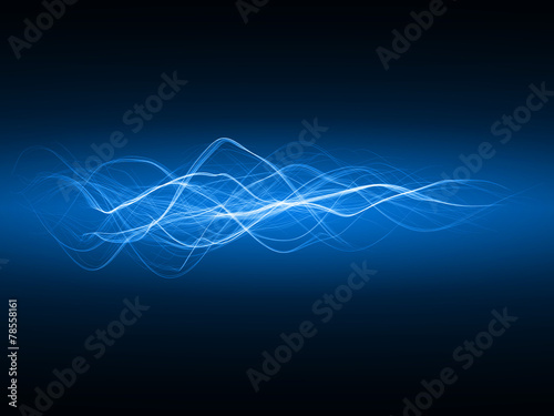 smooth energy waves (blue colored, wide waves version)