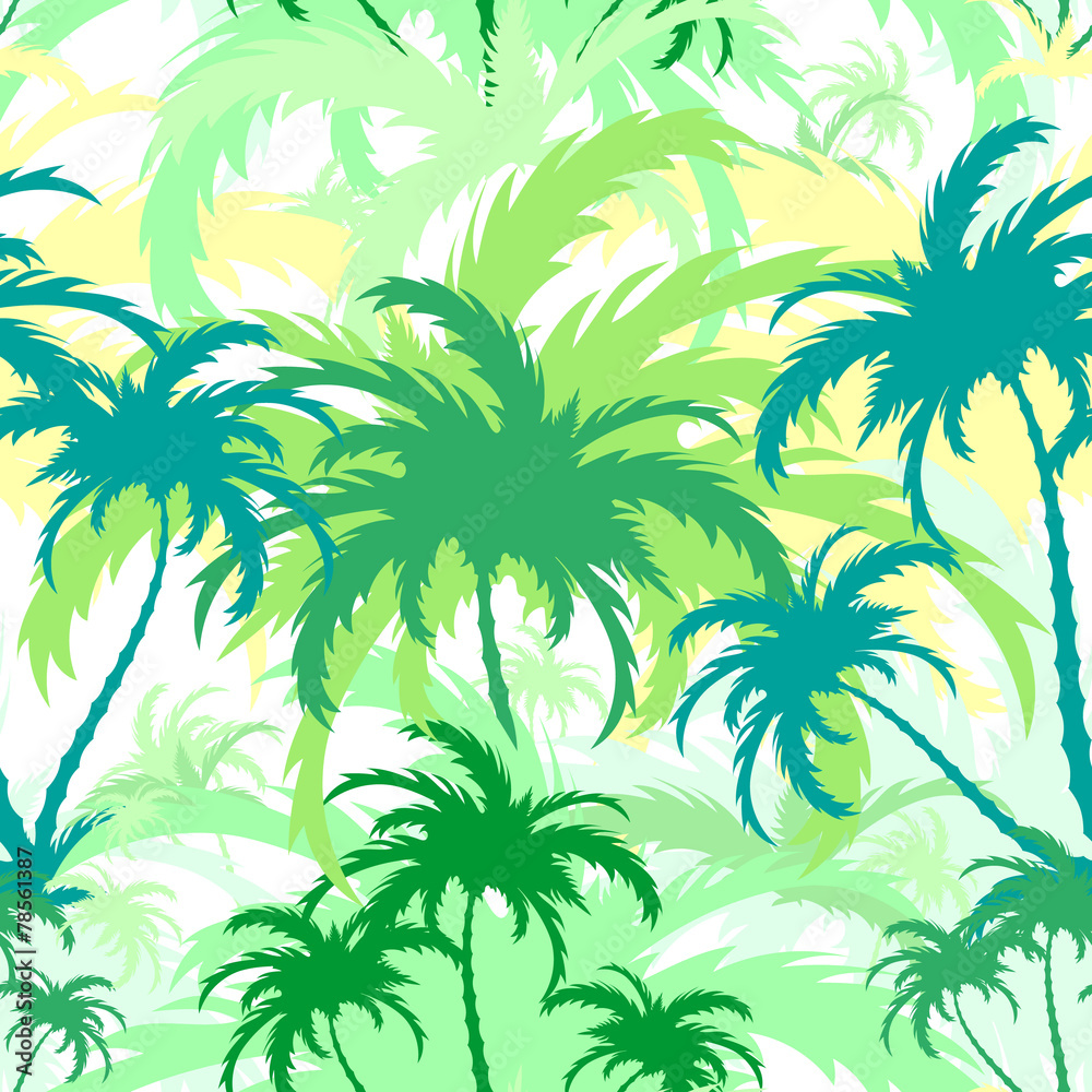 palm trees,seamless background