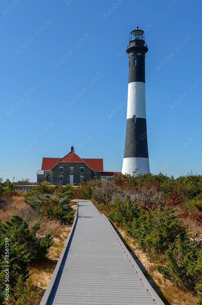 Fire Island Lighthouse located at Fire Island National Seashore,