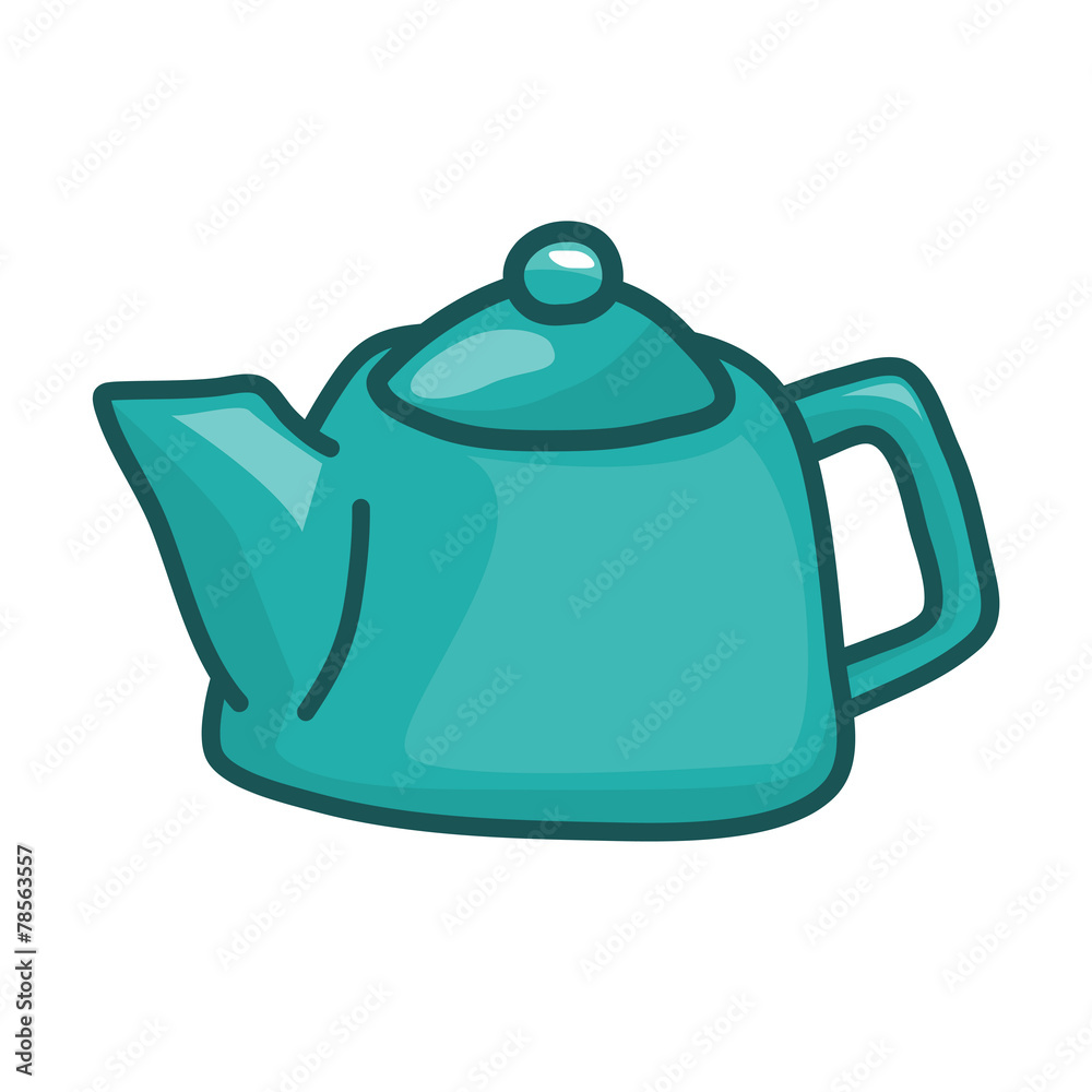 tea kettle isolated illustration tea kettle isolated illustration