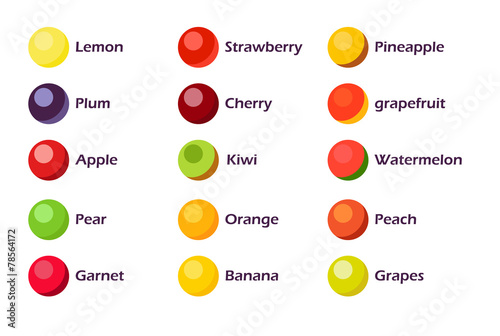 Set of Fruit Icons