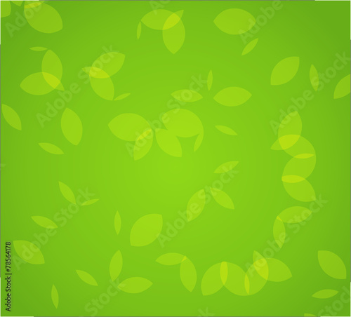 Vector Pattern Background with Green foliage