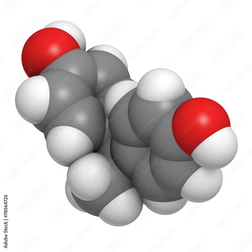 bisphenol A (BPA) molecule bisphenol A (BPA) molecule
