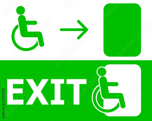 Wheelchair emergency exit